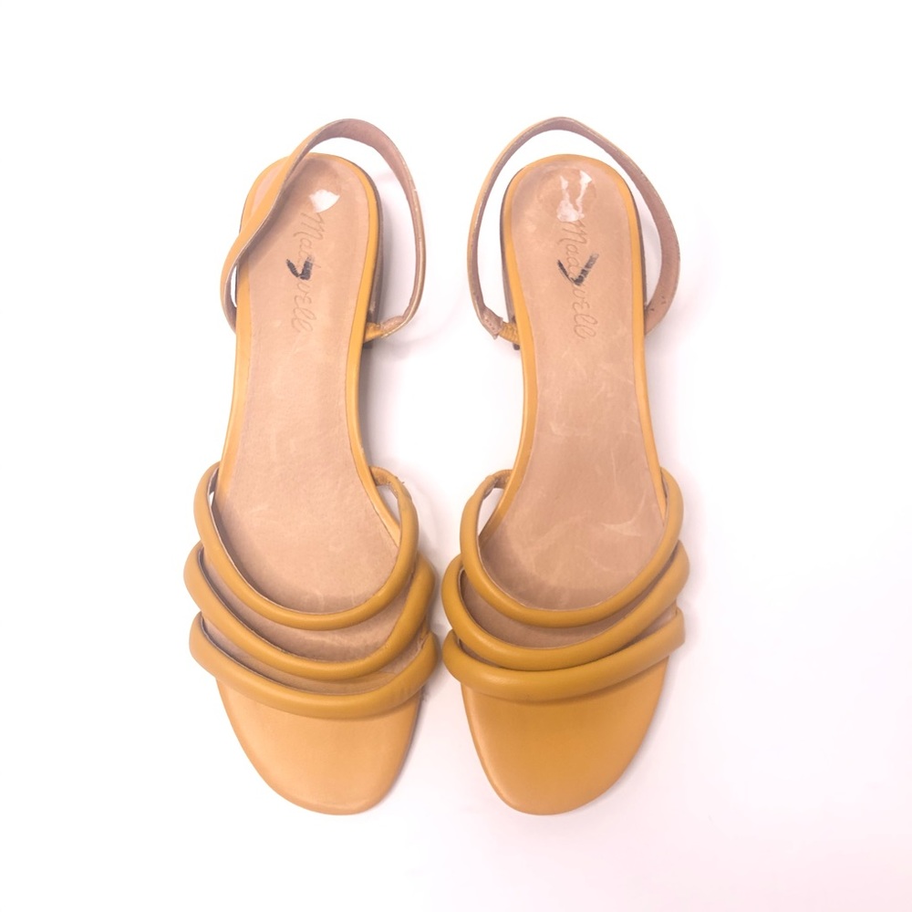 Madewell Addie Strappy Slingback Sandals Yellow